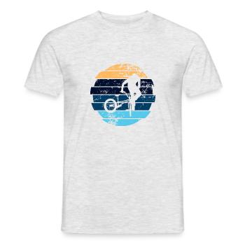 BMX - Männer T-Shirt - Grau meliert - Vorne - AI Model Male 178 dark (178cm)