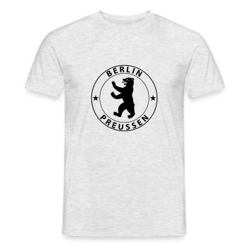 Berlin - Männer T-Shirt - Grau meliert - Vorne - AI Model Male 178 dark (178cm)