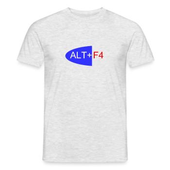 ALT F4 / AMS - Männer T-Shirt - Grau meliert - Vorne - AI Model Male 178 dark (178cm)