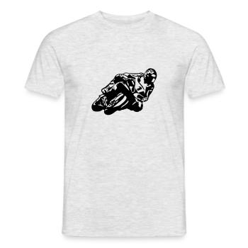 cb21_r1_superbike - T-shirt homme - gris chiné - Devant - AI Model Male 178 dark (178cm)