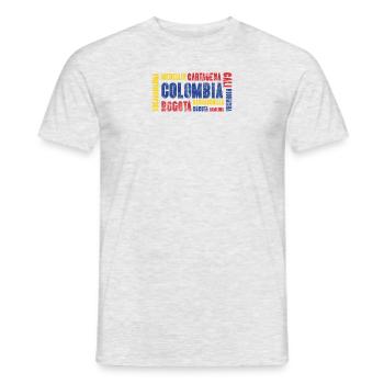 Colombia Kolumbien Geschenk Bogota Medellin Cali - Männer T-Shirt - Grau meliert - Vorne - AI Model Male 178 dark (178cm)