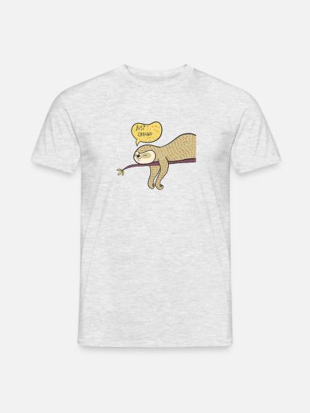 Lustiges Shirt - Männer T-Shirt - Grau meliert