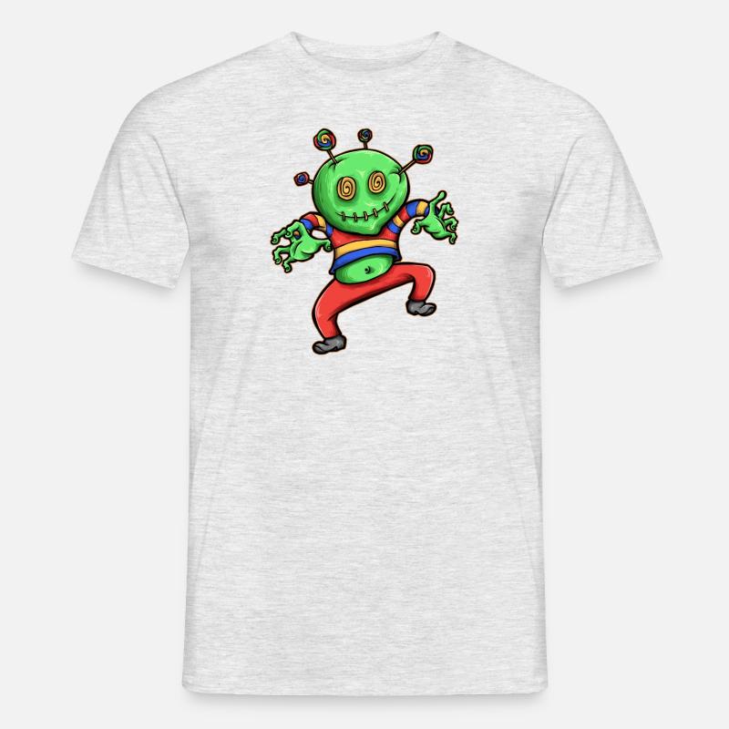 Candy Zombie - Männer T-Shirt - Grau meliert