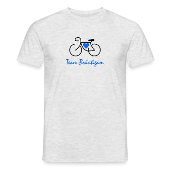 Team groom - Men's T-Shirt - heather grey - Front - AI Model Male 178 dark (178cm)