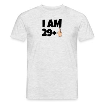 I am 30 years old Funny gift - Men's T-Shirt - heather grey - Front - AI Model Male 178 dark (178cm)