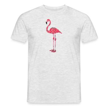 Pink flamingo - Men's T-Shirt - heather grey - Front - AI Model Male 178 dark (178cm)