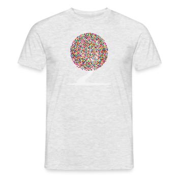 Bunter Baum - Männer T-Shirt - Grau meliert - Vorne - AI Model Male 178 dark (178cm)