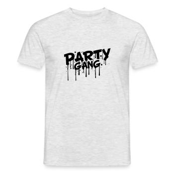 Party Gang Comic Style Graffiti - Men's T-Shirt - heather grey - Front - AI Model Male 178 dark (178cm)