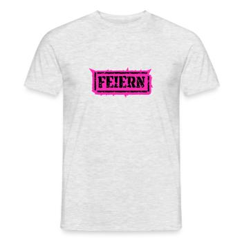 Feiern Junggesellenabschied Techno Disco JGA - Männer T-Shirt - Grau meliert - Vorne - AI Model Male 178 dark (178cm)