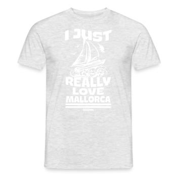 Mallorca liebe ich - Männer T-Shirt - Grau meliert - Vorne - AI Model Male 178 dark (178cm)
