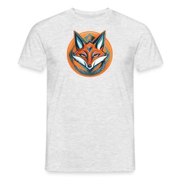 Fuchs - Männer T-Shirt - Grau meliert - Vorne - AI Model Male 178 dark (178cm)