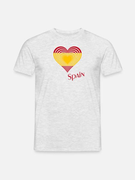 Spanien Spain - Männer T-Shirt - Grau meliert