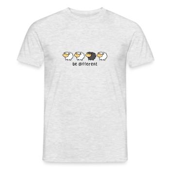 Black Sheep Unique Especially Anders Stolz - Men's T-Shirt - heather grey - Front - AI Model Male 178 dark (178cm)