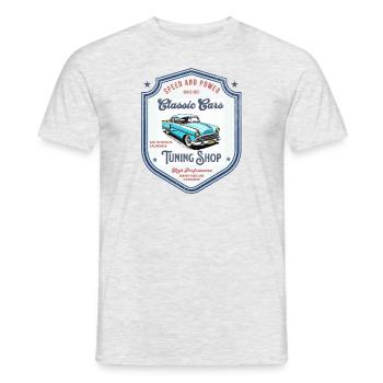 Classic Cars - Männer T-Shirt - Grau meliert - Vorne - AI Model Male 178 dark (178cm)