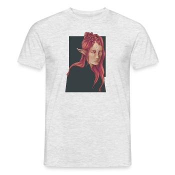 Onze portraits - T-shirt homme - gris chiné - Devant - AI Model Male 178 dark (178cm)
