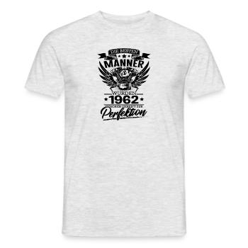 die besten Mechaniker wurden 1962 geboren - Männer T-Shirt - Grau meliert - Vorne - AI Model Male 178 dark (178cm)