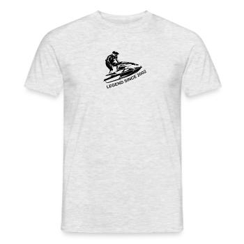 Legendary Jet Ski Driver Birthday Vintage - Men's T-Shirt - heather grey - Front - AI Model Male 178 dark (178cm)