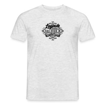 Les légendes sont nées en novembre - T-shirt homme - gris chiné - Devant - AI Model Male 178 dark (178cm)