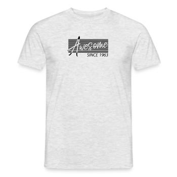 Génial depuis 1963 Anniversaire Vintage Cadeaux - T-shirt homme - gris chiné - Devant - AI Model Male 178 dark (178cm)