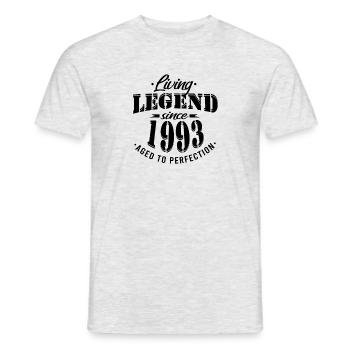 Légende vivante depuis 1993 Anniversaire Moderne - T-shirt homme - gris chiné - Devant - AI Model Male 178 dark (178cm)