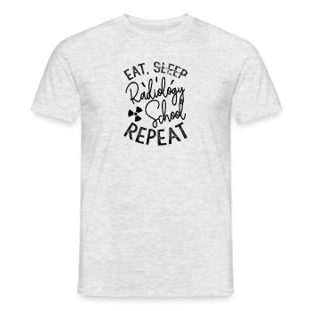 Eat Radiology School Repeat - Men's T-Shirt - heather grey - Front - AI Model Male 178 dark (178cm)