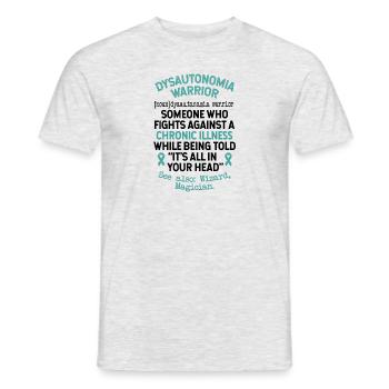 Definition Dysautonomia Warrior - Men's T-Shirt - heather grey - Front - AI Model Male 178 dark (178cm)