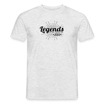 Geburtstag Retro Jahrgang 2005 Sprüche - Männer T-Shirt - Grau meliert - Vorne - AI Model Male 178 dark (178cm)