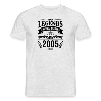 Des légendes sont nées en 2005 - T-shirt homme - gris chiné - Devant - AI Model Male 178 dark (178cm)
