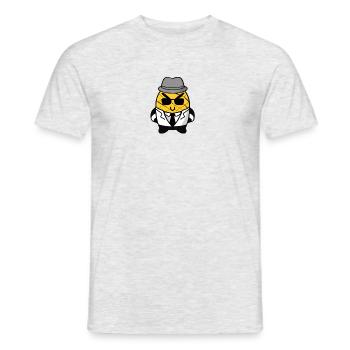 Kawaii Ananas im Gangster-Mafia-Look - Männer T-Shirt - Grau meliert - Vorne - AI Model Male 178 dark (178cm)