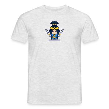 Samurai Japan Japanese fighter - Men's T-Shirt - heather grey - Front - AI Model Male 178 dark (178cm)