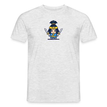 Samurai Japan Japanese fighter - Men's T-Shirt - heather grey - Front - AI Model Male 178 dark (178cm)