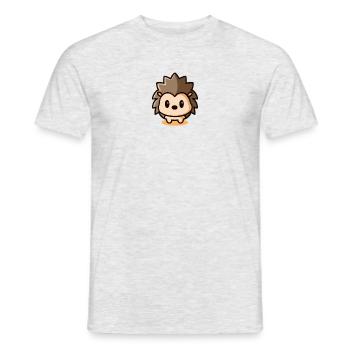 Le porc-épic hérisson Kawaii a l’air mignon - T-shirt homme - gris chiné - Devant - AI Model Male 178 dark (178cm)