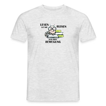 Einzigartiges Design mit einem niedlichen - Männer T-Shirt - Grau meliert - Vorne - AI Model Male 178 dark (178cm)
