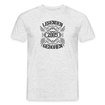 Jahrgang 2005 Geburtstag Sprüche - Männer T-Shirt - Grau meliert - Vorne - AI Model Male 178 dark (178cm)