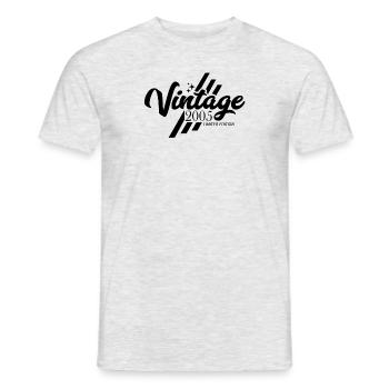 Millésime 2005 Anniversaire Dictons - T-shirt homme - gris chiné - Devant - AI Model Male 178 dark (178cm)