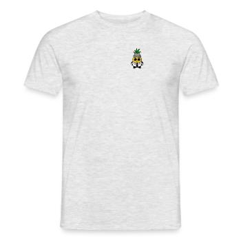 Ananas Gangster Mafia Kawaii Design Pocket - Männer T-Shirt - Grau meliert - Vorne - AI Model Male 178 dark (178cm)