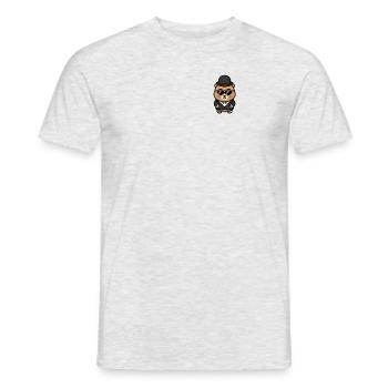 Bear Gangster Mafia Melon Lunettes de soleil Poche - T-shirt homme - gris chiné - Devant - AI Model Male 178 dark (178cm)