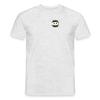 Kawaii Sea Urchin Pocket Design - Men's T-Shirt - heather grey - Front - AI Model Male 178 dark (178cm)