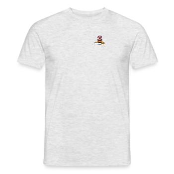 Nerd Bookworm lit des livres Pocket - T-shirt homme - gris chiné - Devant - AI Model Male 178 dark (178cm)