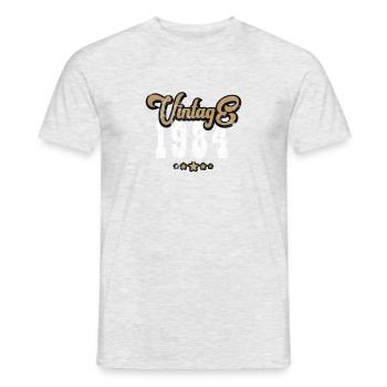 Millésime 1984 - T-shirt homme - gris chiné - Devant - AI Model Male 178 dark (178cm)