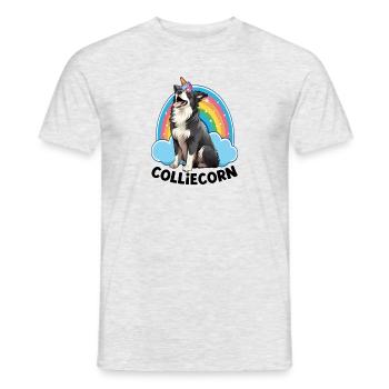 Colliecorn - Men's T-Shirt - heather grey - Front - AI Model Male 178 dark (178cm)