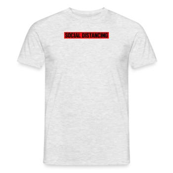 Social Distancing - Men's T-Shirt - heather grey - Front - AI Model Male 178 dark (178cm)
