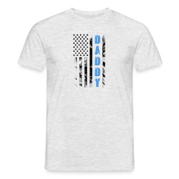 Dad Hero Shirt Son Father Daddy Husband Birthday - Men's T-Shirt - heather grey - Front - AI Model Male 178 dark (178cm)