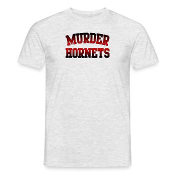 Murder Hornets Japanese Hornet Attack Mandarinia - Men's T-Shirt - heather grey - Front - AI Model Male 178 dark (178cm)