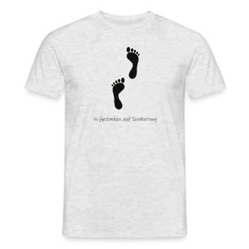 In Gedanken auf Spiekeroog - Männer T-Shirt - Grau meliert - Vorne - AI Model Male 178 dark (178cm)