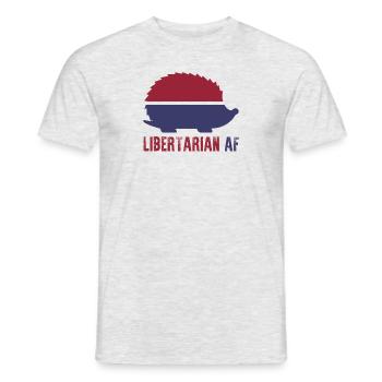 Libertarian AF - Men's T-Shirt - heather grey - Front - AI Model Male 178 dark (178cm)