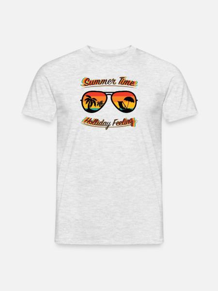Summer Time - Holiday Feeling - Men's T-Shirt - heather grey