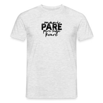 Balkan Jugo saying mani pare pare ludje kvare - - - Men's T-Shirt - heather grey - Front - AI Model Male 178 dark (178cm)