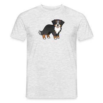 Bernese Dog Mountain Dog Bernese Cute - Men's T-Shirt - heather grey - Front - AI Model Male 178 dark (178cm)