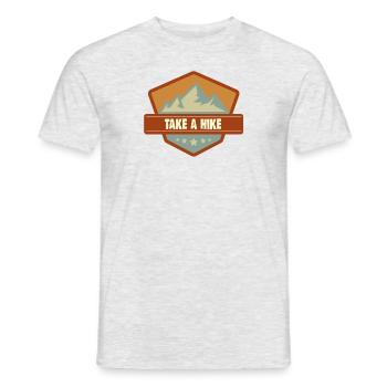 Hiking Camping Quote Take A Hike - Men's T-Shirt - heather grey - Front - AI Model Male 178 dark (178cm)